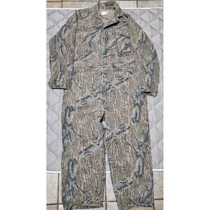 Vintage 1995 Mossy Oak Camo Coveralls XL Regular Made USA Hunting One Piece